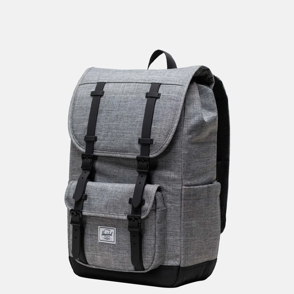 Herschel little america cheap grey crosshatch